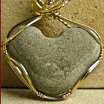 heart stone pendant