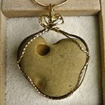 heart stone pendant