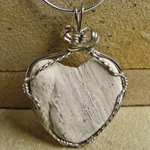 heart stone pendant