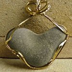 heart stone pendant