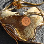 heart stone pendant