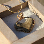 heart stone pendant